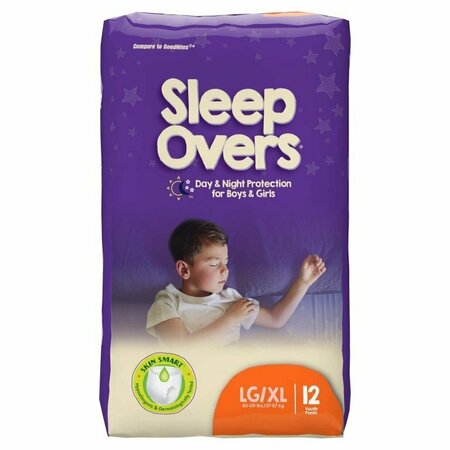 CUTIES SLEEP OVERS Absorbent Underwear, Large / Extra Large, 48PK SLP05302